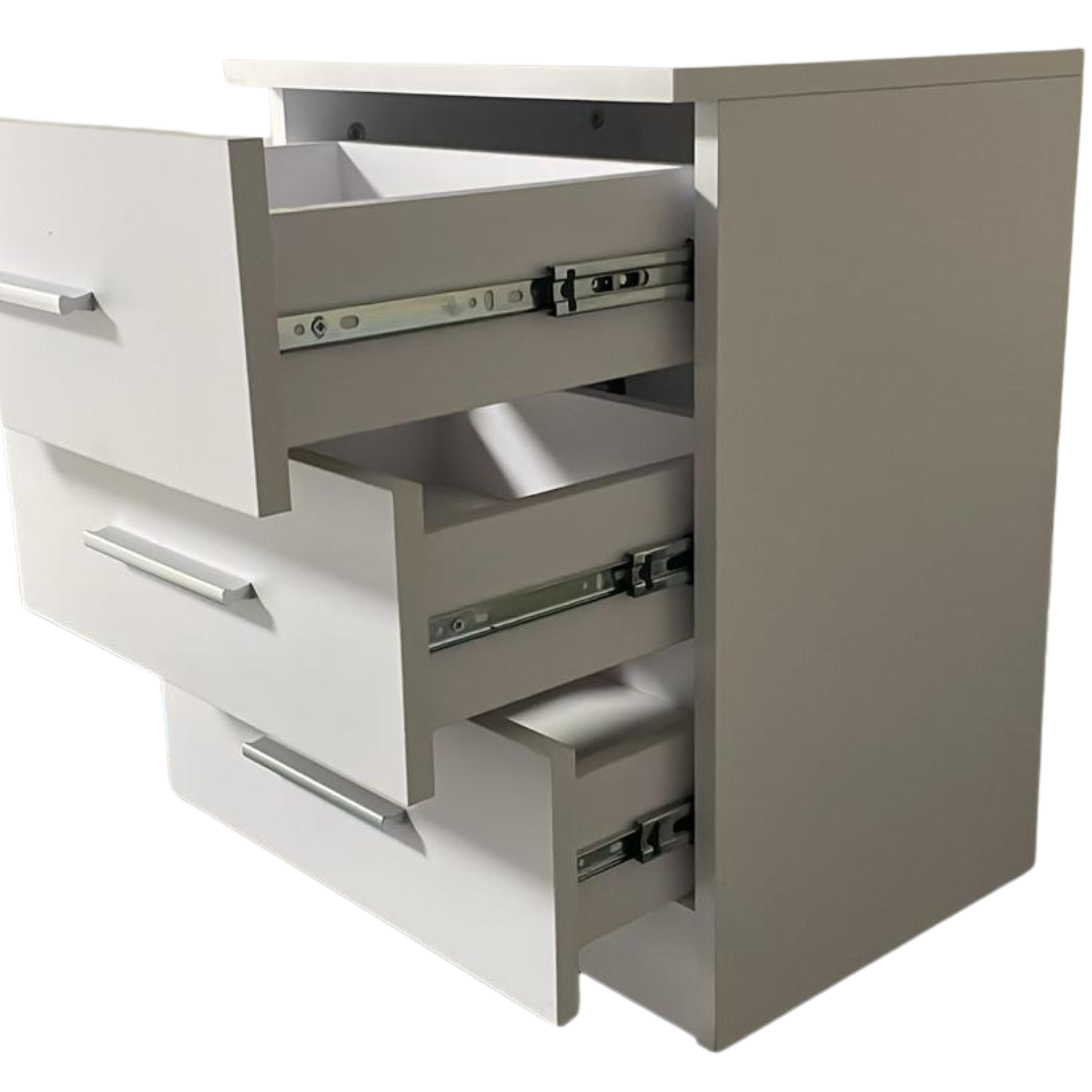 3-Drawer Bedside Table – Compact Nightstand with Storage – Multiple Finishes – Modern Bedroom Furniture