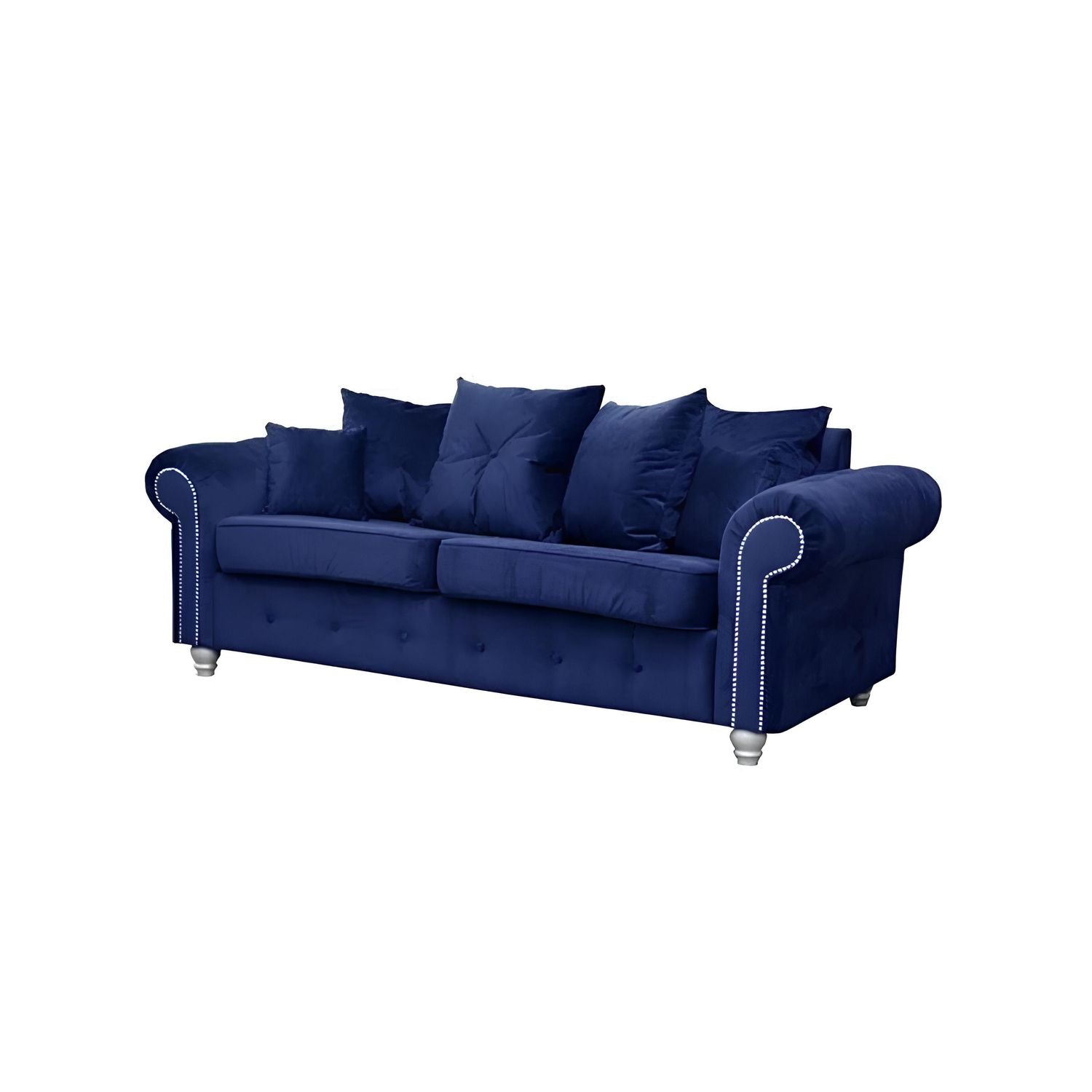Ashwin Plush Velvet Sofa – Corner, 2-Seater, or 3-Seater – Thick Foam Seating & Scatter Cushions – Multiple Colours